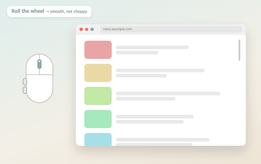 Smooth scrolling